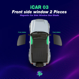 iCAR 03 – ShopPark Magnetic Custom Fit Car Window Sunshade | High-Density Mesh Sun Protection Easy Install