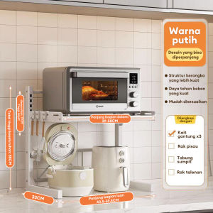Rak Oven Rak Microwave Rak Dapur Stainless steel Rak Penyimpanan Serbaguna