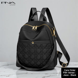 Peonia PNA JISOO Water Resistant Ransel Tas Wanita Punggung Kantor Kerja Sekolah Kuliah Outdoor Trendy Fashion Style Travel Casual Backpack Anak Remaja Perempuan Selempang Cewek Bag