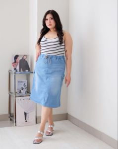 ROK JEANS WANITA DONNA CARGO SKIRT -SYS CLOTHIER