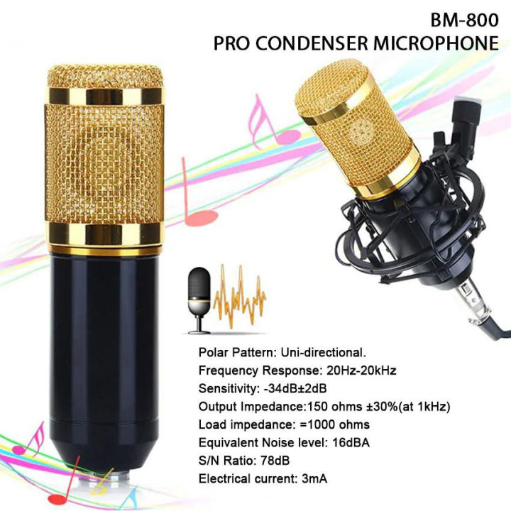 Professional Condenser Microphone Studio Recording Kit Condenser