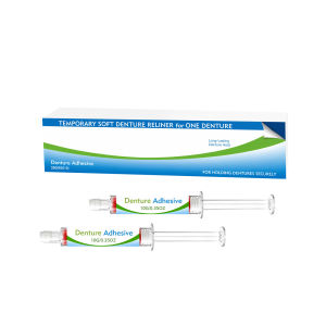 Denture Adhesive Strong Hold Comfort Fit Set for Secure Dentures