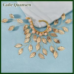 Caile ต่างหูแบบหนีบติดหูทำด้วยมือทำจากคริสตัลแฟชั่นต่างหูแบบไม่เจาะรูสำหรับงานแต่งงานของผู้หญิงต่างหูเครื่องประดับแฟชั่นเครื่องประดับชุดเดรส