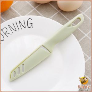 Digeo Multi-color Fruit Knife Stainless Steel Peeler Portable Pocket Knife 3 Colors Blue Pink Green