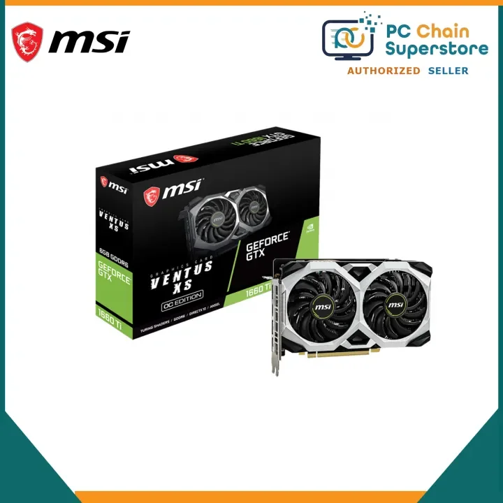 Msi geforce gtx 1660 ti 6gb ventus xs retailer oc