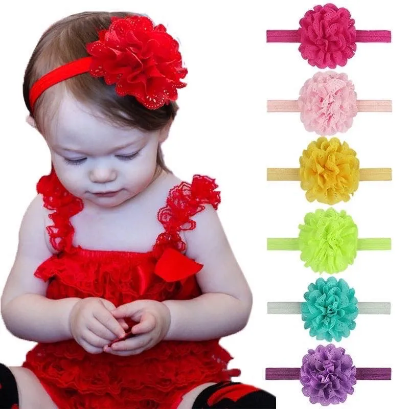 Red flower headband sales baby