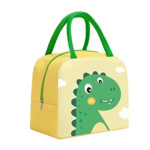 Kids Colorful Insulated Lunch Bag Cute Animal Design Trendy Thermal Food Storage Bags for Girls & Boys Kinder to Elementary Students