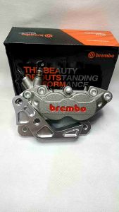 Kaliper Bre Big Pot Kiri 4Piston Plus Breket Depan Disc 220mm Honda Vario/Scoopy/Beat