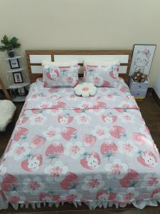 (Mẫu mới) Chăn hè siêu nhẹ mền trần bông 3 lớp poly cotton thoáng khí Gấu Đỏ Losto - Loại bông sạch đẹp