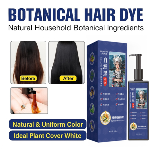 ครีมย้อมผมสีเทาจากพืชสูตรอ่อนโยน ครีมย้อมผมสีธรรมชาติ ครีมแต้มผมที่บ้าน ปิดผมขาว ปกป้องสีผมอย่างอ่อนโยน