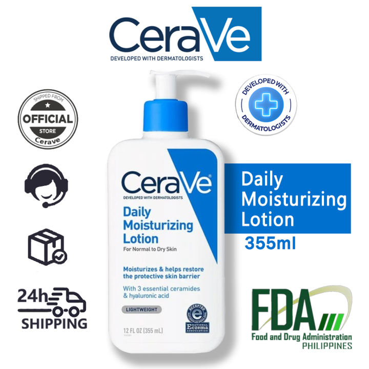 CeraVe Daily Moisturizing Lotion oil-free moisturizer Normal to Dry ...