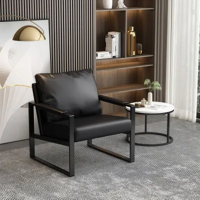 Magic Home Nordic Single Sofa Italian For Living Room Office Reception Room Cafe Bar Hotel Metal Chair