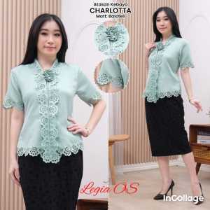 Atasan Kebaya Encim Kebaya Wisuda Laser Cut Charlotta COD