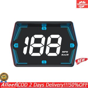 [ToolOutlet] Head Up Display Compass Car Digital GPS Speedometer HD LED Display Digital GPS HUD Overspeed Alarm Speedometer Odometer