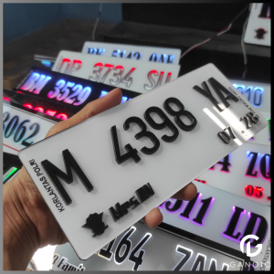 ( Satuan ) Plat Nomor Motor Variasi Timbul Baut