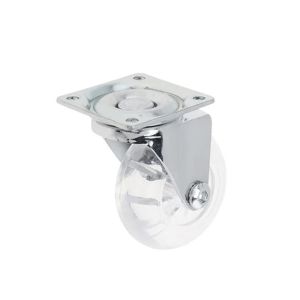 Roda Kastor Kristal Transparan 2 Inch /Roda Kastor Lemari/Rem/Hidup/Mati Etalase Troly/Roda Kastor 2 Inch/2 Inch Mati