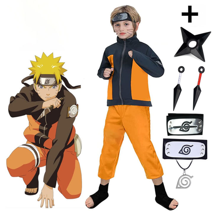Cosplay Anime Naruto Costume for Kids Boys Halloween Costume