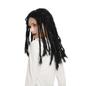 2023 Production Black and brown dreadlock wig Reggae rock braided wig headpiece 45 Root