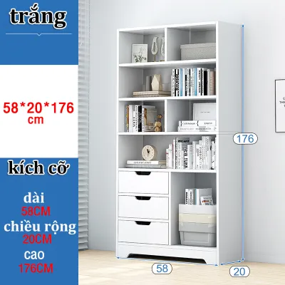 HOMESENCE kệ sách để Để Sàn Gỗ Chống Ẩm Cao Cấp bàn gỗ Kệ đa năng Tủ Kệ Sách Gỗ Để Sàn Đẹp Hiện Đại