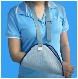 Treo tay tam giác hỗ trợ cố định tay phục hồi chấn thương nâng đỡ tay bệnh nhân
