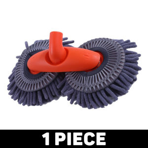 Rotating Double Brush Mop Microfiber Car Wash Mop Three-Section Retractable Roof Window Cleaning Mop Maintenance Car Washing Cleaning Accessories