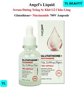 [TEM PHỤ + VAT] Angels Liquid Glutathione+ Niacinamide Ampoule - Serum Dưỡng Trắng Se Khít Lỗ Chân Lông 30ml