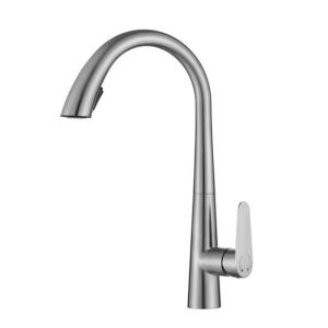 QUITE Kitchen Pull Down Faucet Stainless Steel Sink Mixer Kitchen Accessories 304 Vanity Crane Swan Pull Out Hot and Cold Water Tap