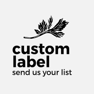 The Twelfth St. Pantry Labels | Transparent Frosted & Black Vinyl Sticker