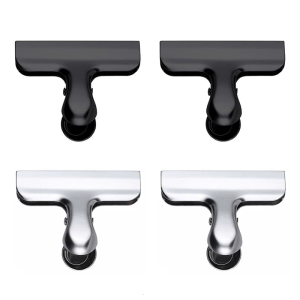 Stainless Steel Sealing Clip Metal Hinge Clip Paper Clamps Bag Clip for Bag Document Drawing Board