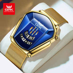 OPK Mens Watch Brand New Original Authentic Unique Creative Dial Design Waterproof Casual Quartz Mens Watch