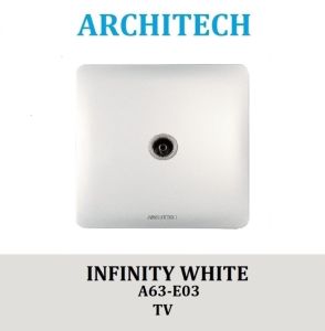 ARCHITECH INFINITY A63-E03 WHITE Stop Kontak/OUTLET/JACK TV