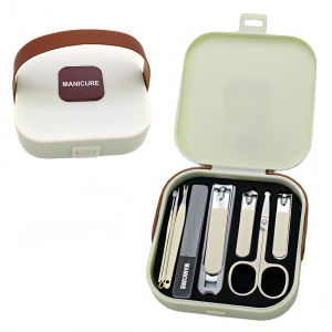 7PCS Nail Clippers Set with Storage Box Manicure Pedicure Kit Home Personal Care Essentials Tools