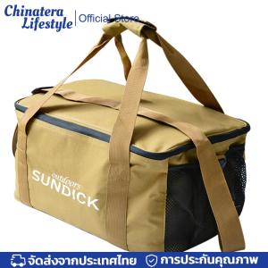 ถุงอาหารกลางวันที่มีฉนวนกันความร้อนค่ายแคมป์แช่แข็งพร้อมสายรัดไหล่แบบพกพาสำหรับการตั้งแคมป์ครอบครัวบาร์บีคิวกิจกรรมกลางแจ้ง