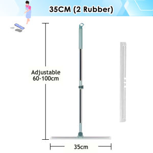[1PC] Worthbuy Adjustable Magic Broom Silicone Broom Wiper Penyapu Lantai Floor Scraper Window Wipe Dust Mop Pengikis 水扫