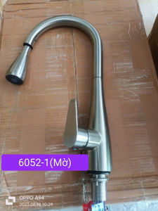 bộ vòi rửa chén inox 304 dùng cho NÓNG LẠNH dây rút mờ và xám