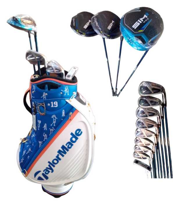 Full Set Stick Golf TAYLORMADE SIM MAX Include Bag Aksesoris