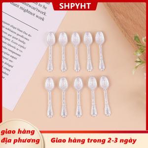[COD] SHPYHT Giao hàng địa phương 10 cái bộ thìa dao kéo mini cổ điển Đồ chơi Bộ đồ ăn thu nhỏ Nhà búp bê