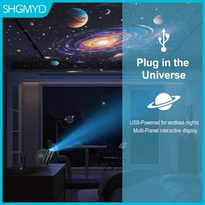 【SHGMYD】 Starry Sky Chiếu Ánh Sáng USB Powered Lãng Mạn Ánh Sáng Ban Đêm Phòng Độc Đáo Trần Trang Trí Cho Trẻ Em Phòng Ngủ Và Ảnh Nền