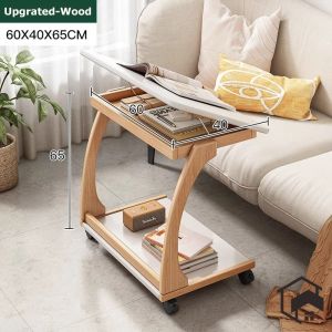 Sofa Side Table Movable Household Small Coffee Table Mobile Side Table Simple Computer Table