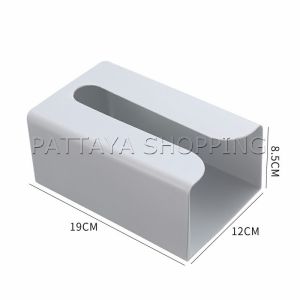 กล่องทิชชู่ติดผนัง มีแผ่นกาวติดยึดผนัง ไม่ต้องเจาะผนังWall Mounted Tissue Box