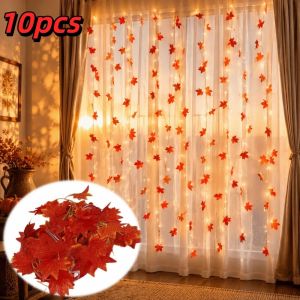 BENGPEN LED String Lights Warm White Remote Control Maple Leaf Lights Festive Atmosphere Lightweight Durable Material Hanging Ornament Indoor