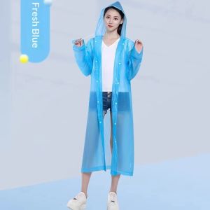 STAR FRUIT Áo mưa dài thời trang dành cho người lớn chất liệu EVA dày dặn chống thấm nước phù hợp đi bộ đường dài ngoài trời