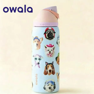 Pup Cup DOG owala Cup Vacuum Flasks  Tumbler Stainless Steel Thermal Mug Original Cold Hot Coffee Insulated Lid Straw Bottled Portable tumbler heat and cold original official store 24o