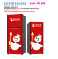 Stiker Kulkas 1 Pintu dan Sticker Kulkas 2 Pintu Ice Cream. 