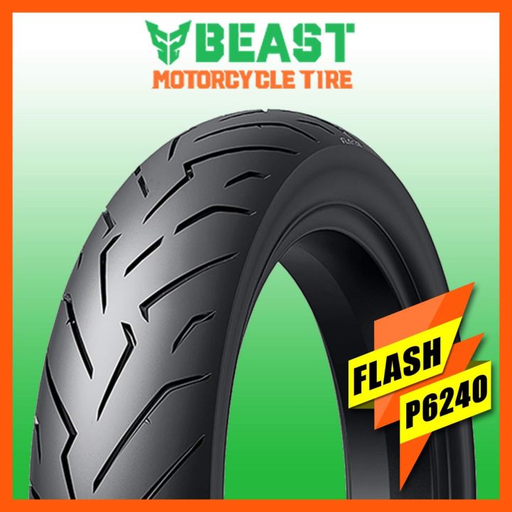 80/90-14 TL BEAST TIRE / MOTORCYCLE TIRE BEAST FLASH P6240 80/90 - 14 TL BEAST TIRE RIM 14 TUBELESS