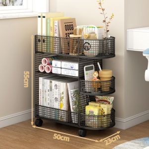 Movable Book Shelf Rack Cabinet Movable Bookcases Shelving Book Cabinet Movable Book Shelf Rack Cabinet Movable multi-layer wheeled trolley for children