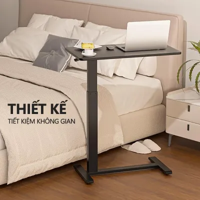 Idle Way Bàn Cạnh Giường Bàn Di Động Bàn Nâng Hạ Bàn Máy Tính Bàn Chữ C Bàn Cạnh Ghế Sofa Có Bánh Xe Dùng Cho Laptop Gia Đình Văn Phòng Học Tập