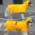 HATELI Dog Raincoat Waterproof Soft PU Breathable Dog Rain Jacket for Small Medium Large Dogs Hooded Cat Rain Coat with Transparent Cap Protect Belly Corgi Teddy Golden Retriever Shih Tzu Rain Poncho. 