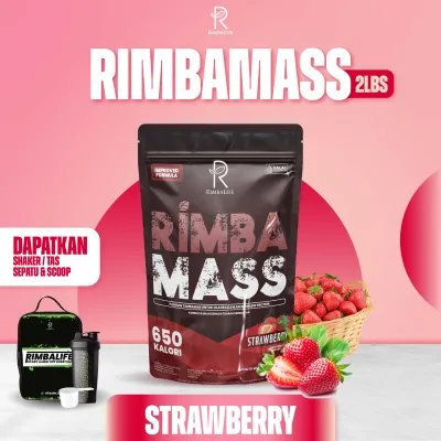 Rimbalife Rimbamass Rimba Life Mass Susu Weight Gainer Halal BPOM 900gr 2LBS 2 lbs 900 gram