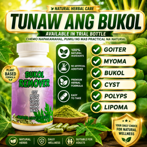 🔥 Buk0l Remover 60 Papaya Leaves Herbal Capsules | Plant-Based Herbal Formula | Natural Herbal Supplement | Pang-araw-araw na Wellness